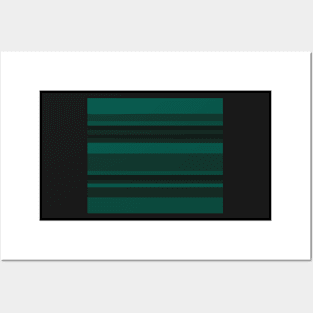 Glorious Green Stripes Posters and Art